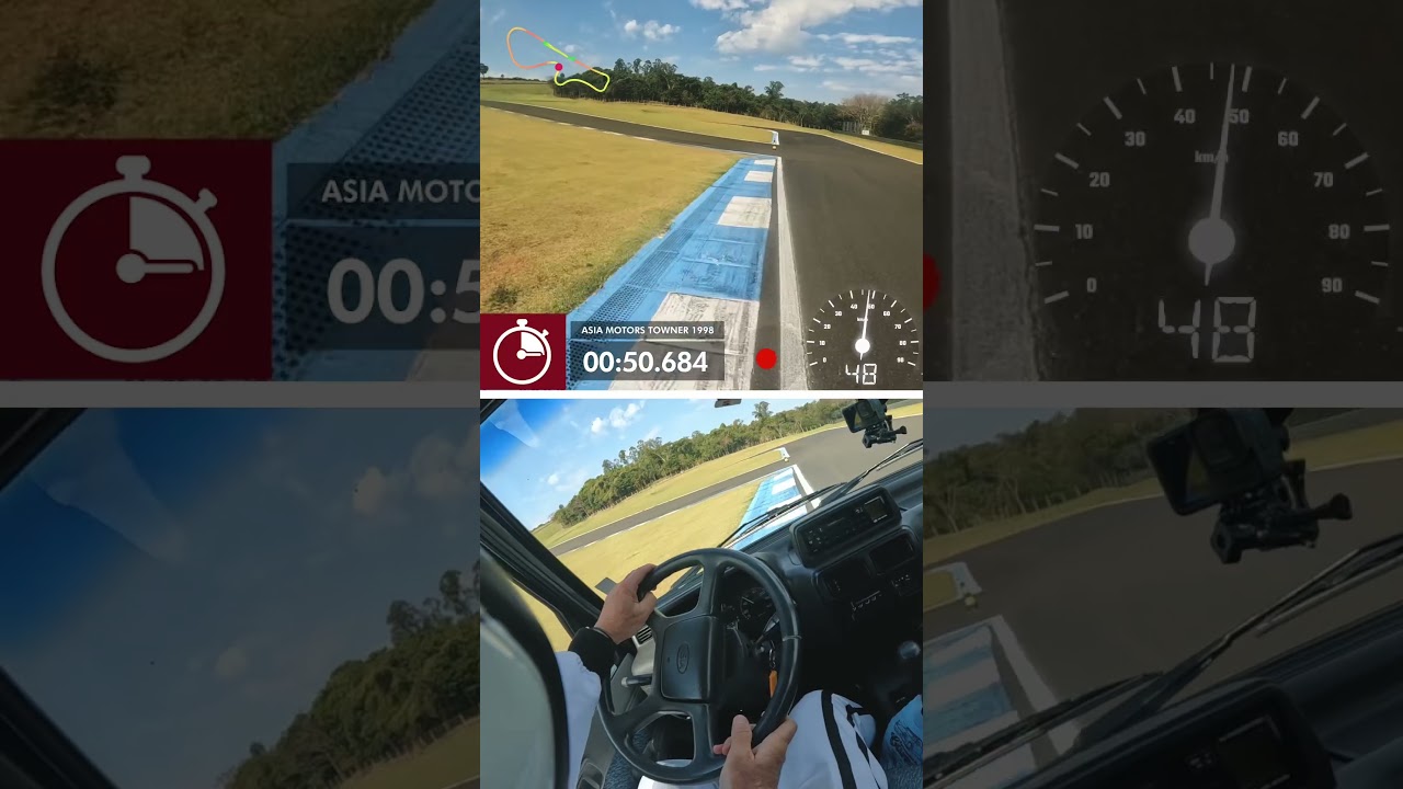 ONBOARD: RUBINHO SENTA A BOTA NA ASIA TOWNER DE 40 CV! 😂🚗🏁