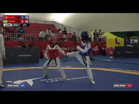 401 Round of 64 Women  52kg MAR M  CHAHID BRA R  OLIVEIRA