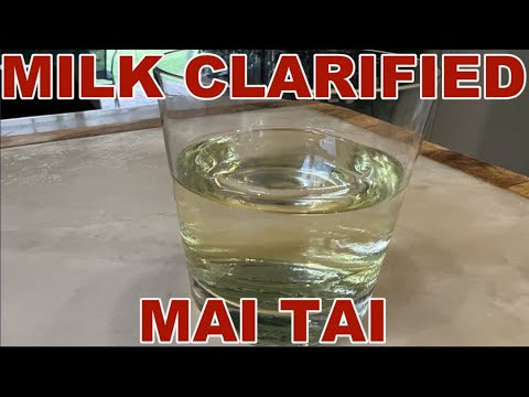 Amazing Transformation! Milk Clarified Mai Tai Cocktail