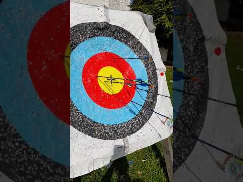 Barebow 50m practice shots