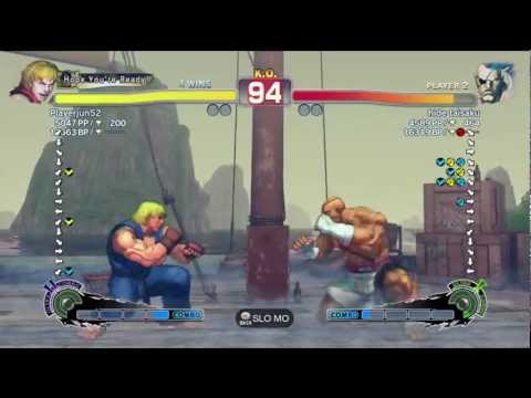 Playerjun52 (Ken) vs hide taisaku (Sagat) AE2012 Endless Matches *720p HD*
