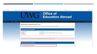 How to: Applying for UWG Faculty-Led Trips