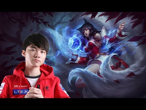 SKT Faker as Ahri  vs Dopa as Twisted Fate mid S7 Ranked gameplay