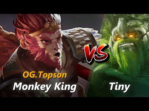 How to Monkey King mid vs Tiny (feat. Topson) | First 10 minutes