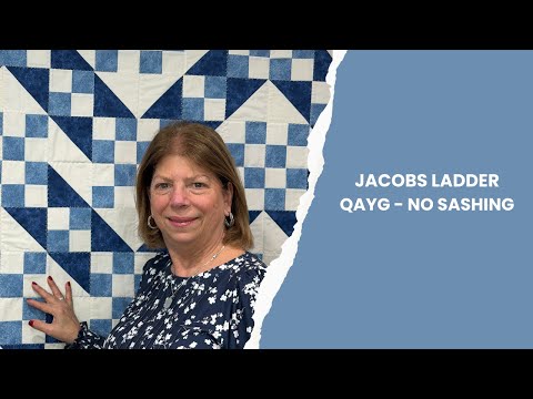 Jacob's Ladder QAYG Block and another variation of No Sashing
