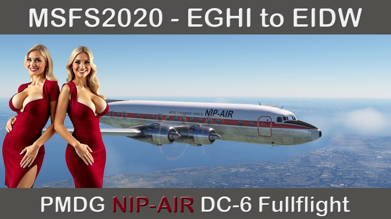 #pmdg  Douglas DC-6 - NIP-AIR  EGHI to EIDW Fullflight to Dublin #msfs2020 #fullflight