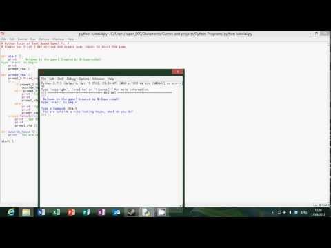 Python Tutorial Text Based Game Part 1
