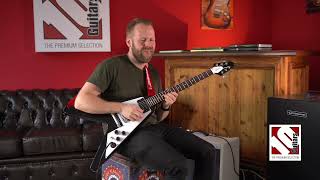 Video thumbnail for 2023 Gibson Flying V Kirk Hammett 79 Ebony Murphy Lab Original Aged | Guitar Demo by Ten Guitars TV