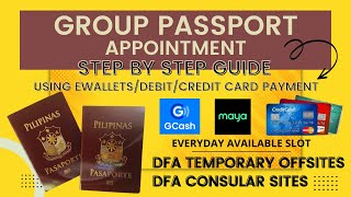 PHILIPPINE PASSPORT GROUP APPOINTMENT|E-WALLET,CREDIT/DEBIT CARD PAYMENT METHOD|AUNTIE CECILLE TV