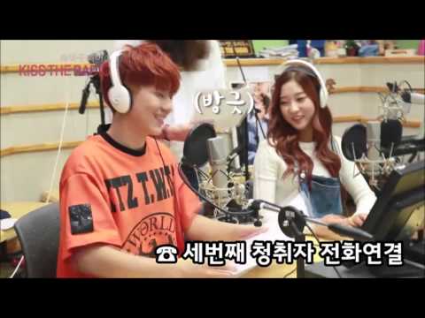 150910 Super Junior Kiss the Radio - CLC Seungyeon and Yeeun - MONSTA X Minhyuk and Kihyun