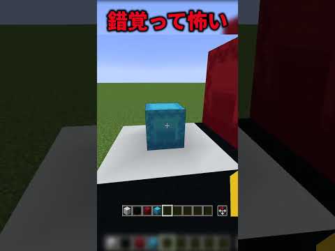【マイクラ】目の錯覚って怖い#shorts