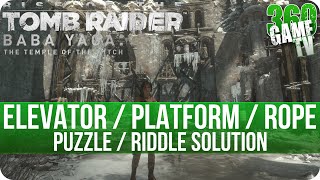 Rise of the Tomb Raider DLC - Wicked Vale Elevator / Platform / Rope - Puzzle / Riddle Solution