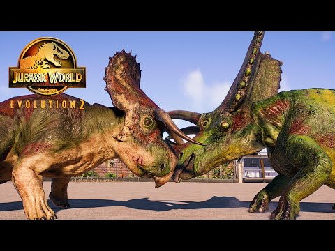 Herbivore Wars #3 | Herbivore vs Herbivore Dinosaurs Fighting |  Jurassic World Evolution 2