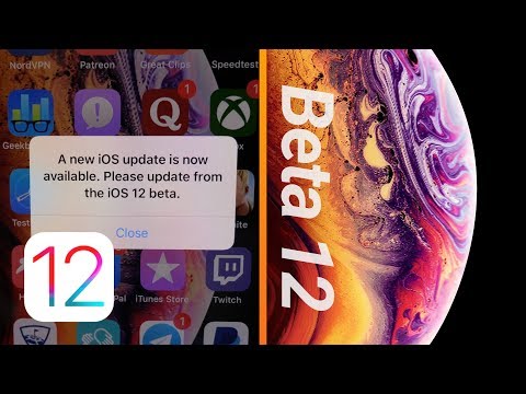 iOS 12 Beta 12 & Public Beta 10 Released + iPhone Xs Wallpaper!