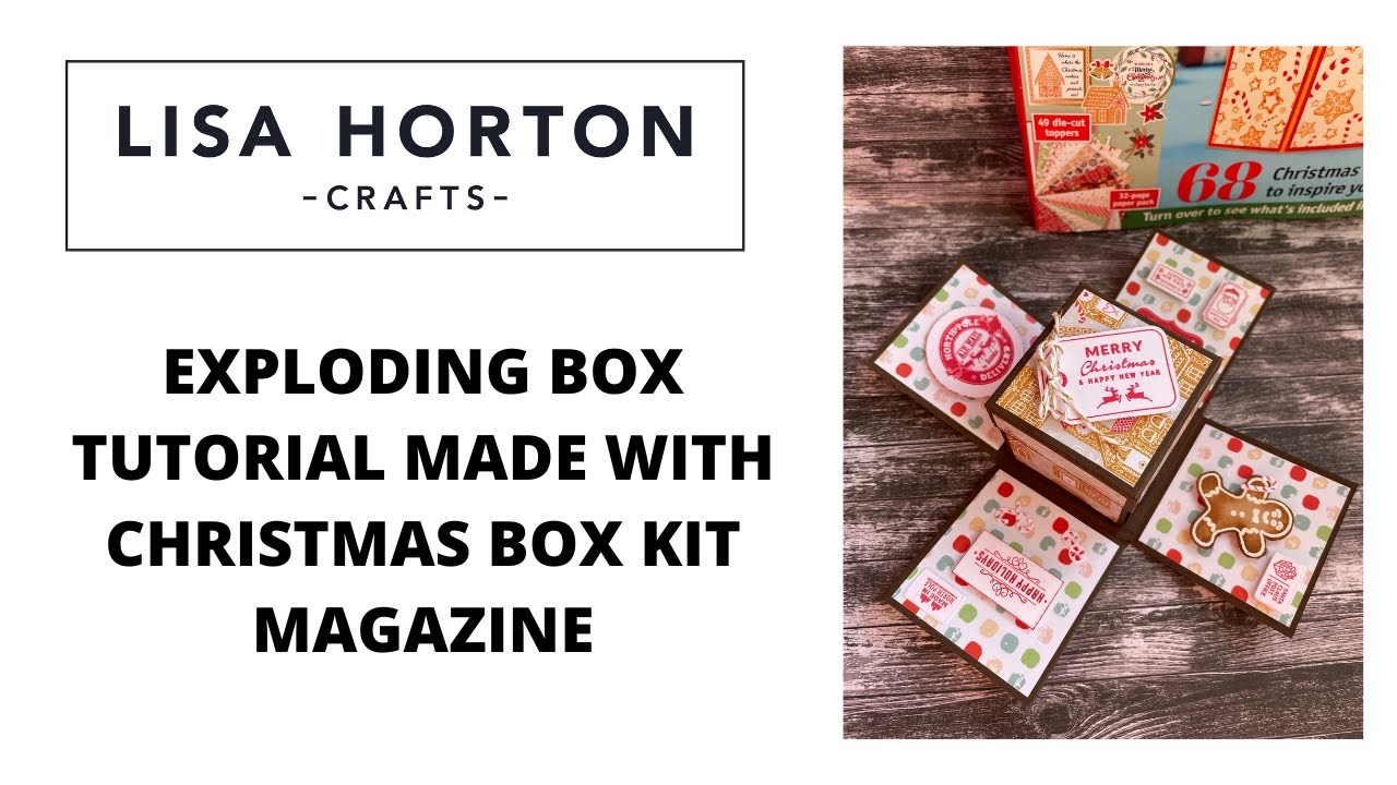 NATALIA SHOWS HOW TO MAKE AN EXPLODING BOX WITH CHRISTMAS BOX MAGAZINE