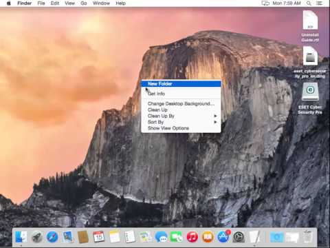 Uninstall ESET Cyber Security Pro on Mac Video