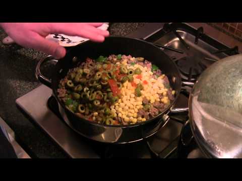 Beef Corn Spaghetti Casserole