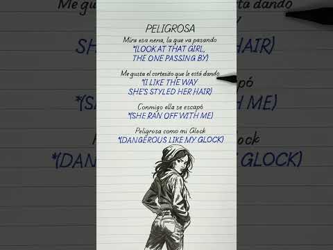 😈 PELIGROSA – FloyyMenor 🖤💥 (Lyrics + English Translation) Viral TikTok Song