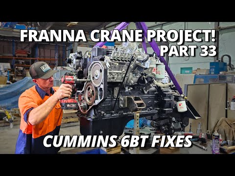 Cummins 6BT Engine Flipping Sump & Fix Killer Dowel Pin | Franna Crane Project | Part 33