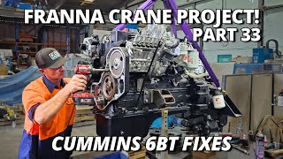 Cummins 6BT Engine Flipping Sump & Fix Killer Dowel Pin | Franna Crane Project | Part 33