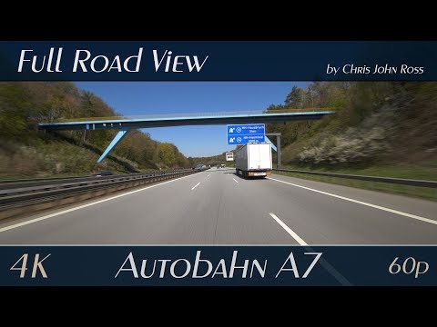 Autobahn (A7), Hamburg, Germany: Marmstorf - Dreieck HH-Südwest - Heimfeld - Hausbruch - Waltershof