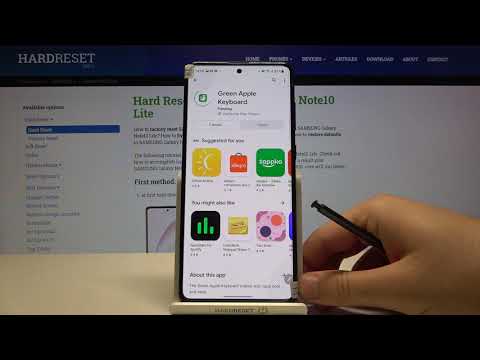 How to Install iPhone Keyboard on SAMSUNG Galaxy Note 10 Lite – Green Apple Keyboard