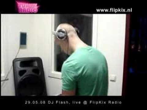 DJ Flash live at the FlipKix Radio studio