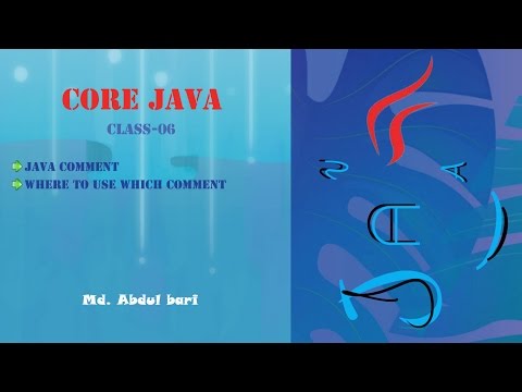 Core Java Bangla Tutorialcomments Class 6