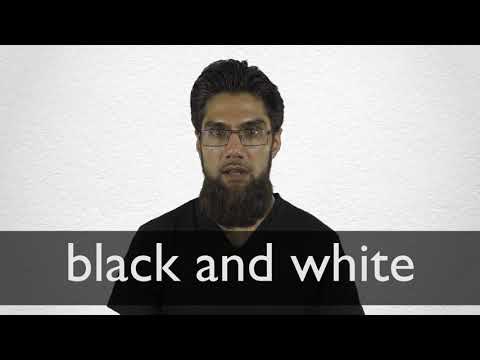 How to pronounce BLACK AND WHITE in British English