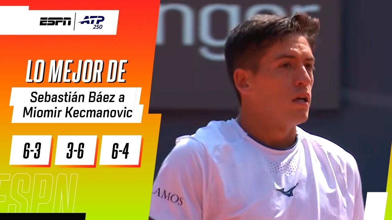 ENORME VICTORIA DE SEBA BÁEZ FRENTE A KECMANOVIC EN EL ATP 250 DE KITZBÜHEL | RESUMEN
