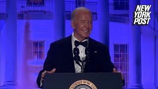 Biden tries to downplay age with jokes, mocks Trump at White House Correspondents Dinner
