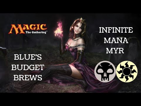 $20 Mtg budget decks - Black/White "Infinite Mana Myr" - Magic the Gathering decks for beginners