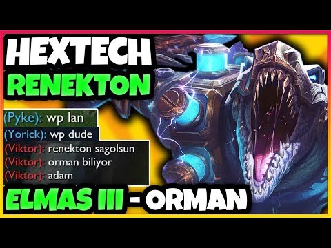 YENİ HEXTECH RENEKTON İLE ELMAS 3'TE ORMAN YAPTIM | ÖVGÜ YAĞMURLU YÜKSEK ELO MAÇ