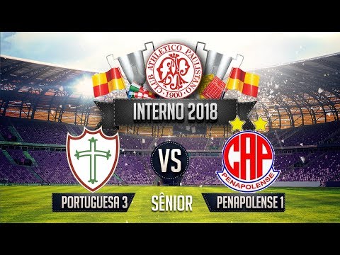 31/08/2018 - CAP Interno - Sênior - Portuguesa 3 x 1 Penapolense - SF 1ºT