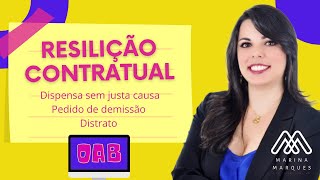1.5. Extinção do contrato de trabalho - Resilição