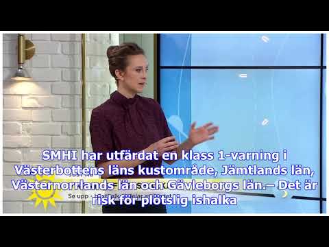 Varning för plötslig ishalka på flera håll i landet