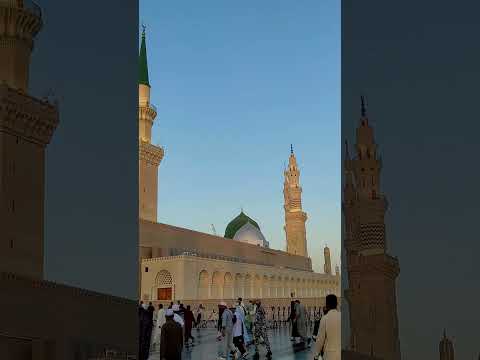 MASHAALLAH Madine ki Ziyarat 💚 Prophet Muhammad ﷺ city Beautiful #shortfeed #madinasharif