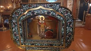 Ковчег с мощами Св. Александра Невского в храме Архангела Михаила г. Городец. 13.11.2021 г.