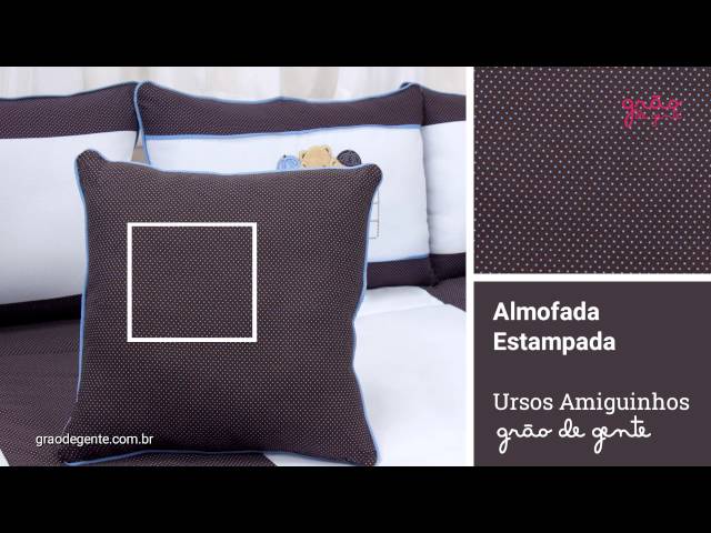 Almofada Estampada Ursos Amiguinhos | Ref: 54074