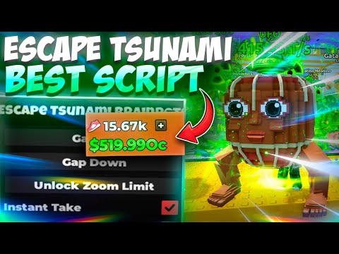Escape Tsunami For Brainrots Script 🌊 NO KEY | Auto Farm, Collect Money, TP Gap, GodMode & More!