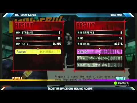 UMVC3: MC Honzo Gonzo vs Haiku War - Round Robin - LOST IN SPACE 003