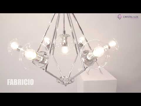 Настольная лампа Crystal Lux FABRICIO LG1 CHROME/TRANSPARENTE 
