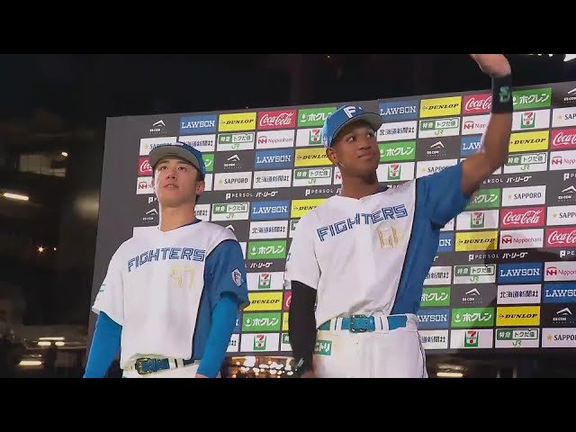 ファイターズ・北山亘基投手・万波中正選手ヒーローインタビュー 4月3日 北海道日本ハムファイターズ 対 東北楽天ゴールデンイーグルス