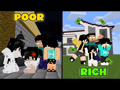 Gianzcraft - Poor to Rich Herobrine family - Minecraft Animation