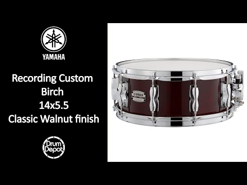 Yamaha Recording Custom 14x5.5 Birch Snare Drum Demo