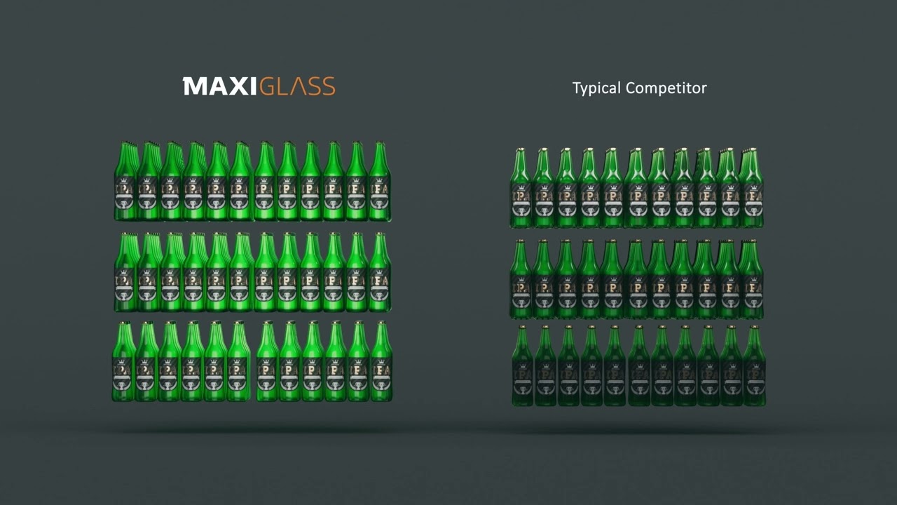 Maxiglass LG3/150L low height bottle cooler
