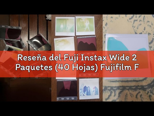 Vídeo relacionado con Fuji Instax Wide 2 Paquetes (40 Hojas) Fujifilm Foto instantánea para cámara Fujifilm Wide