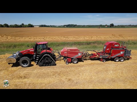 Baling Wheat Straw & Planting Double Crop Soybeans | Bale Barons