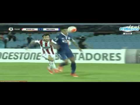 Gol de Kevin Ramírez - River Plate 1 vs 2 Nacional - Copa Libertadores 2016