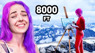 I painted on top of the tallest mountain in Norway